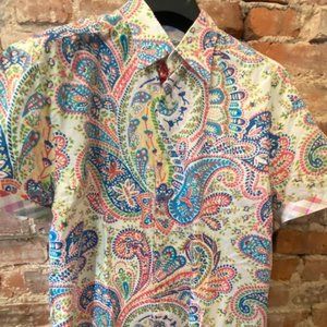 Robert Graham Pattern Short Sleeve Button Down